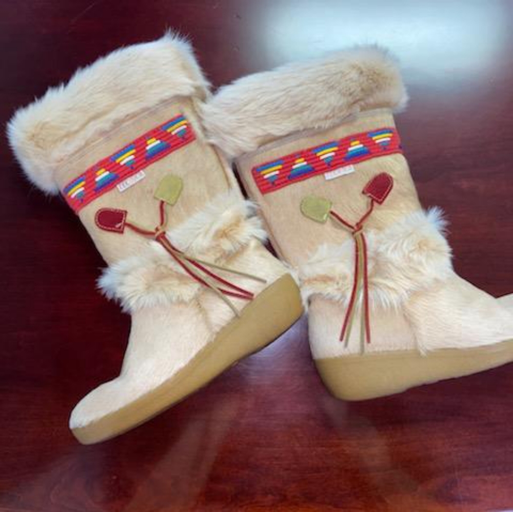 Tecnica Skandia Fur Boots Blonde Sz 7 (EU 38)